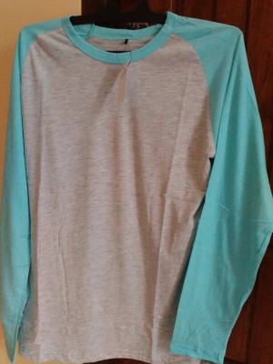 jual sale kaos polos lengan panjang o neck putih tosca jual sale kaos polos lengan panjang o neck putih tosca