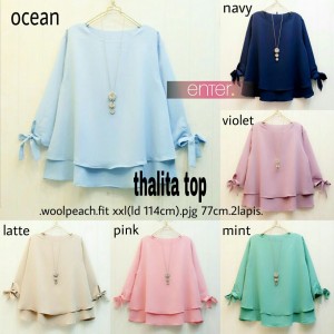jual baju atasan wanita model terbaru thalita top jual baju atasan wanita model terbaru thalita top