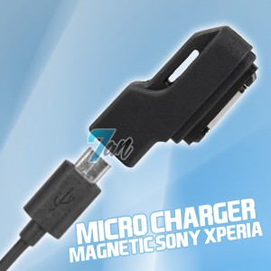 MICRO USB MAGNETIC CHARGER SONY XPERIA Z ULTRA Z1 COMPACT Z2 MINI Z3 - Hitam