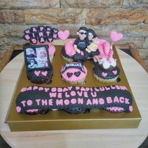 Cupcakes Birthday Tema Metallika Bday Cake Kue Ultah Suami