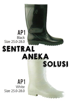 ap boots I ap 1 black & white series boot sol full putih white