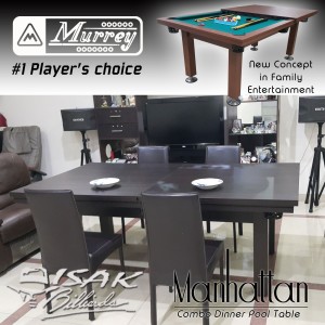 Jual Murrey Dinner Pool Table 7 Ft Manhattan Meja Billiard Murrey Dinner Pool Table 7 Ft Manhattan