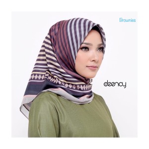 Jual Kerudung  Segi  Empat  Voal Print  by Deenay the 