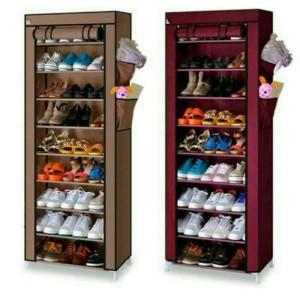 Jual Rak Sepatu 10th 10 Susun Shoes Rack With Cover Jual Rak Sepatu 10th 10 Susun Shoes Rack With Cover
