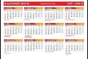 Jual Kalender 2018 Tanggal Merah Lebih Banyak dan Bisa