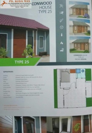 Jual Dijamin Rumah Conwood Conwood House Tipe 25 Kota Bekasi Kirana Ol Shop Tokopedia