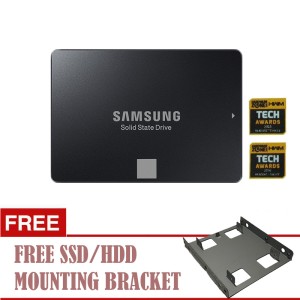 ... Solid State Drive. Source · Samsung SSD 750 EVO SATA3 250GB/2.5" - Hitam + Free Mounting