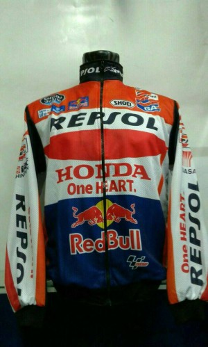 jaket motor balap - repsol honda