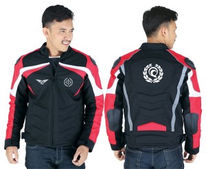 Jaket Racing Motor Pria Merah Elegan & Sporty Branded Keren - ERAL 018