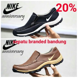 TERMURAH!!! SEPATU SLIP ON CASUAL PRIA NIKE FORMAL SANTAI DISTRO BRAND