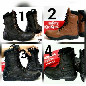 sepatu pria boots delta pdl bahan kulit safety