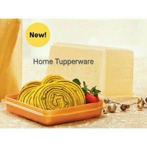 Tupperware Mosaic Bread Lover Gold / Tempat Roti