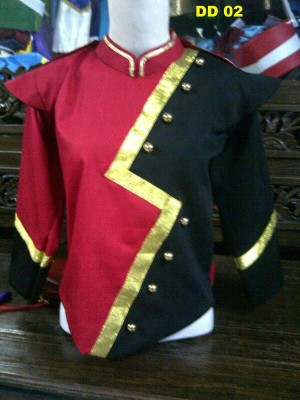 Baju Kostum marchingband / drumband blackred