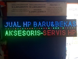 Tulisan Lampu Led Sign JUAL HP BARU BEKAS AKSESORIS -LIKE RUNNING TEXT