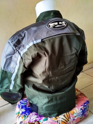 Jaket Protektor Motor Touring FLM (HIJAU ARMY BIKERS) NEW MODEL,Keren