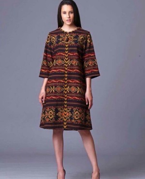 jual dress batik cantik elegan tenun ikat blanket asli jual dress batik cantik elegan tenun ikat blanket asli