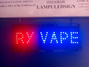Tulisan Lampu Led Sign RY VAPE Rokok Elektrik - LIKE RUNNING TEXT