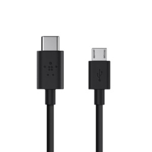 Reviews Belkin 2.0 USB-C To Micro-USB Charge Cable 1.8M - Black (F2CU033bt033)