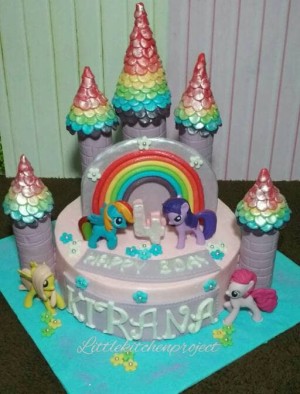 Jual Little Pony Castle Cake Kota Bekasi Little Kitchen Project