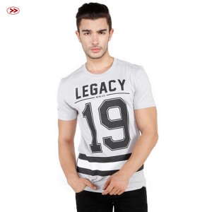 BOMBBOOGIE - KAOS LENGAN PENDEK LIGHT ETERNITY GREY TEE ( 12648B4GY ) - Abu-abu Muda, S