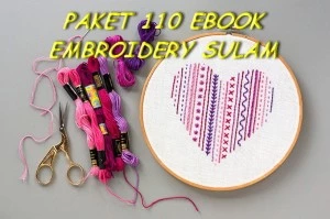 PAKET 110 EBOOK EMBROIDERY SULAM
