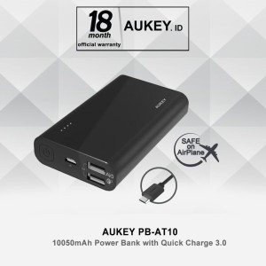 Aukey PB-AT10 Powerbank 10050mAh PowerAll Qualcomm Quick Charge 3.0