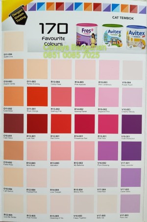Jual Avitex Tinting Warna Ready Mix Cat Tembok Plafon 25kg 25 Kg