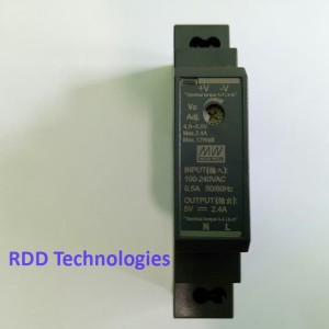 Mean Well Din-Rail Power Supply 15W 12V 1,25A MeanWell Panel Mount HDR-15-12