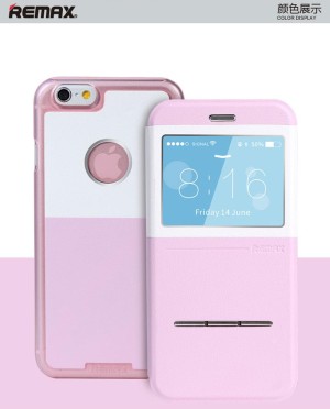 Remax Flipcase Elegance series Iphone 6/6S plus PINK