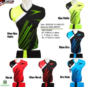 Baju Olahraga Jersey Bola Setelan Futsal / Volly Badminton Mizuno