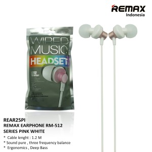 Remax Earphone RM 512 PINK