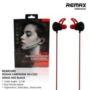 Remax Earphone XII-CJ101 Series Red Black