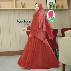Gamis Syari Marissa Set ORI MARRYPOSSA