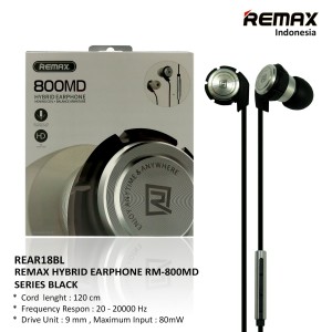 Remax Hybrid Earphone RM-800MD BLACK