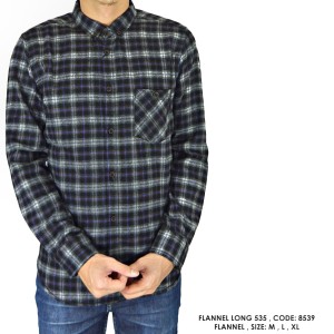 reseller Kemeja Flanel Flannel Kotak Abu Tua Cowok Pria - Sesuai Di Foto M