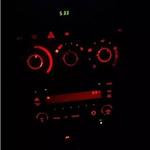 Car AC Heat Control Knobs Aluminum Panel Switch for Toyota Vios 2002-2006 Red