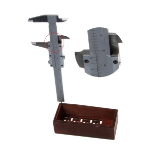 Mini Vernier Caliper 0-100mm Guage Pocket Stainless Steel Metric Machinist