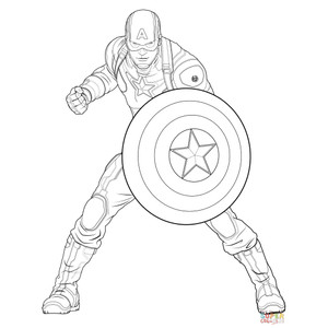 Download Coloring and Drawing: Captain America Funko Pop Coloring Pages