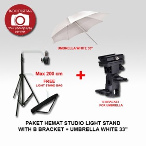 Jual Tufor Paket Studio Light Stand 190cm B Bracket Umbrella White 33 Jakarta Pusat Tufor Laris Tokopedia