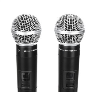 EPXCM A-666 UHF Wireless 2Ch Handheld Mic Cardioid Microphone