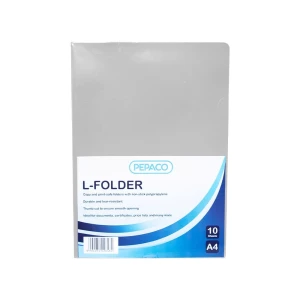 PEPACO, L FOLDER, A4, CLEAR, 10 PC