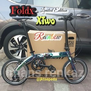 Sepeda Lipat FoldX XTwo LIMITED EDITION Rainbow
