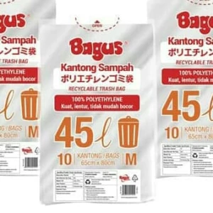 plastik kantong sampah putih