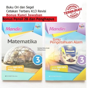 Promo Paket Buku Mandiri Erlangga Kelas 9 Ipa Matematika Kunci