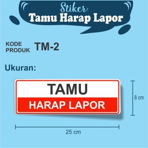 Jual Stiker Tamu Harap Lapor Kota Surakarta Optima Media Edu Tokopedia