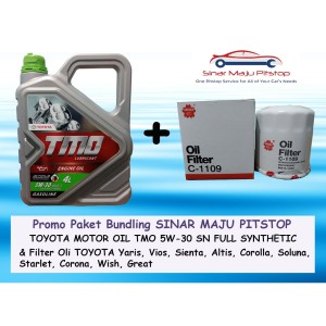 Jual Paket Oli Mobil Tmo 5w 30 Api Sn Filter Oli Toyota Yaris Vios Jakarta Barat Sinar Maju Pitstop 