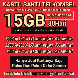 Jual Kartu Sakti Combo Telkomsel Paket Internet Nelpon Supermurah Kota Pekanbaru Rumahdata24 Tokopedia