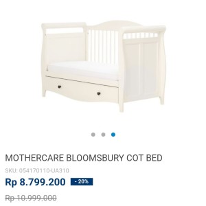 mothercare bloomsbury cot bed