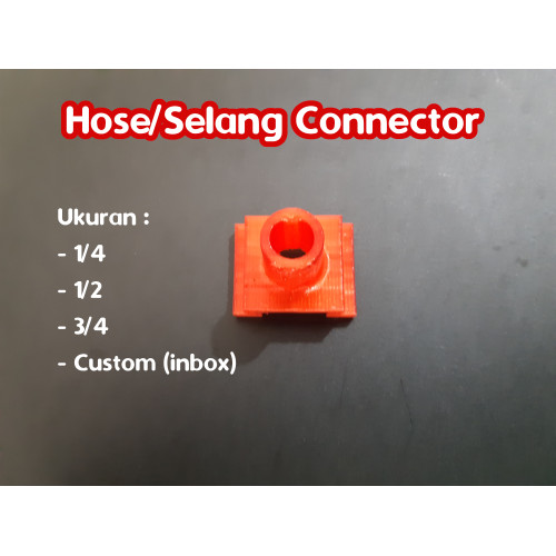Foto Produk Fancy Hose/Selang Connector 1/4 1/2 3/4 atau custom dari Bali 3D