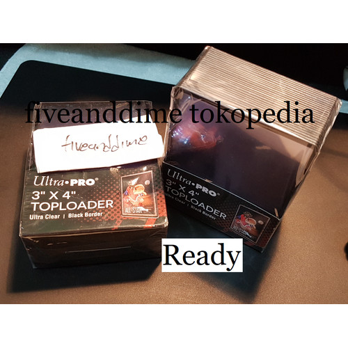 Foto Produk Top loader Toploader Ultra Pro Ultrapro 3 x 4 Regular Satuan - Hitam Limited dari fiveanddime